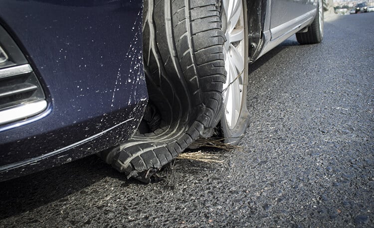 Defective tire